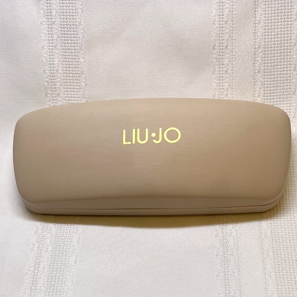 Clamshell Case Glasses Sunglasses Liu Jo Women's Blush Pink Gold EUC